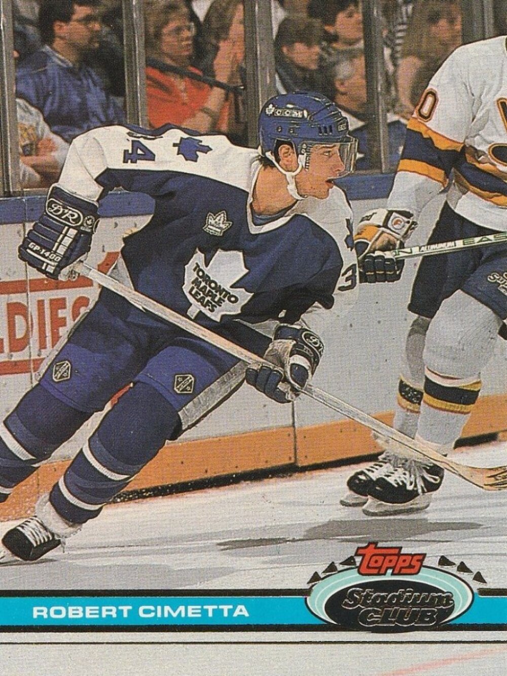 Robert Cimetta - 1991 Topps Stadium Club Hockey Card